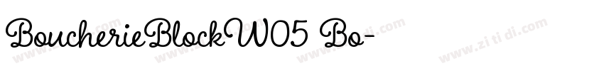 BoucherieBlockW05 Bo字体转换